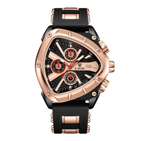 Nordic style polygonal mens watch