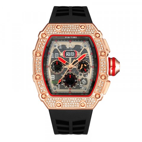Hollow quartz watch mens mechanical high-end watch