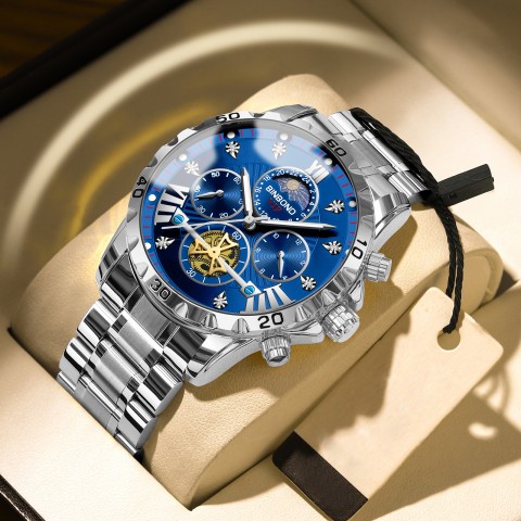 Mens Quartz Watch High end Business Night Light Waterproof