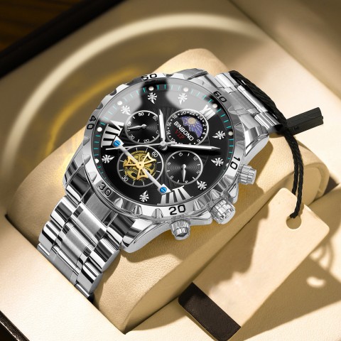 Mens Quartz Watch High end Business Night Light Waterproof